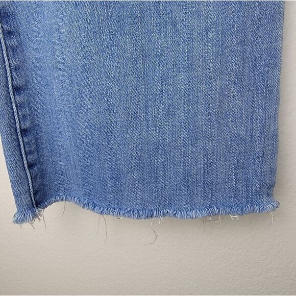 ⬇️ FRAME Denim Le Crop Mini Boot High Waist Frayed Hem Sustainable Jeans Size 32 - Picture 5 of 13